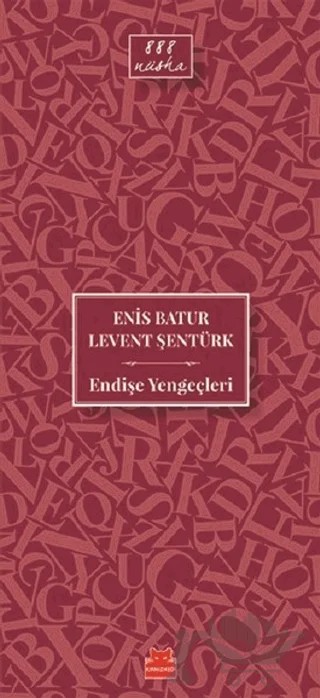 Endişe Yengeçleri – Enis Batur, Levent Şentürk – Kırmızı Kedi Yayınevi kitap kapağı