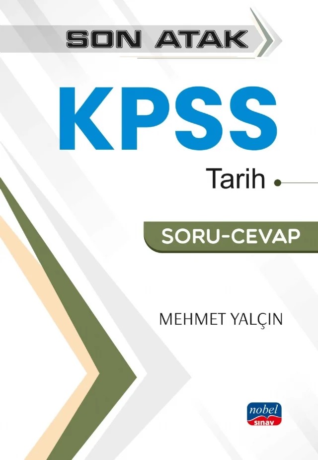 Son Atak KPSS Tarih / Soru - Cevap – Mehmet Yalçın – Nobel Sınav kitap kapağı