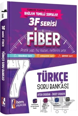 7. Sınıf Türkçe 3F Fiber Soru Bankası – Kolektif – İSEM Yayıncılık kitap kapağı