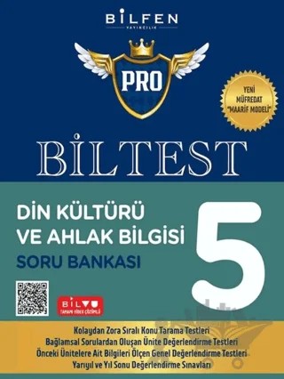 5. Sınıf Biltest Din Kültürü ve Ahlak Bilgisi Soru Bankası – Kollektif – Bilfen Yayıncılık kitap kapağı