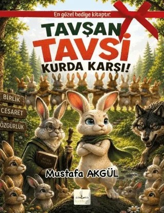 Tavşan Tavşi Kurda Karşı! – Mustafa Akgül – Harfhane Çocuk Yayınevi kitap kapağı