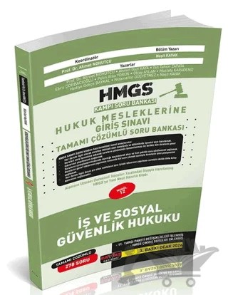 HMGS Kampı İş ve Sosyal Güvenlik Hukuku Soru Bankası – Naşit Kavak – Savaş Yayınevi kitap kapağı