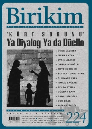 Birikim Aylık Sosyalist Kültür Dergisi Sayı: 224 – Birikim Yayınları kitap kapağı