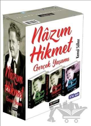 Nazım Hikmet - Gerçek Yaşamı (3 Kitap Takım) – Kemal Sülker – İleri Yayınları kitap kapağı