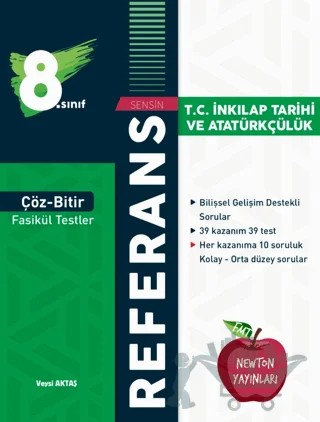 8. Sınıf Çöz Bitir Referans T.C. İnkılap Tarihi ve Atatürkçülük Fasikül Testler – Kolektif – Newton Yayınları kitap kapağı
