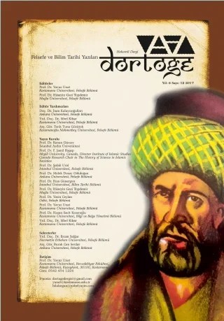 Dörtöğe Felsefe ve Bilim Tarihi Yazıları Hakemli Dergi Yıl:6 Sayı:12 – . – Nobel Akademik Yayıncılık kitap kapağı