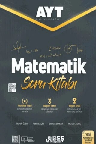 Beş Seçenek YKS AYT Matematik Soru Kitabı – Burak Özer, Erman Dinler, Fatih Geçin, Murat Çavuş – Beş Seçenek Yayınları kitap kapağı