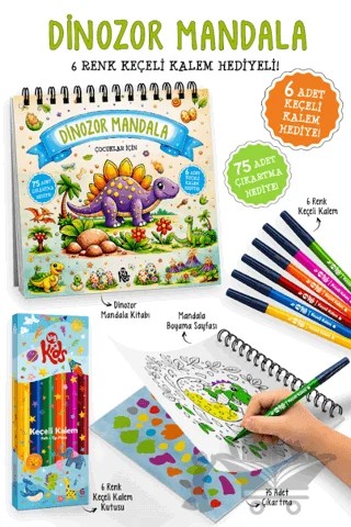 Dinozor Mandala – Sibel Erdal – Bigkids Yayınları kitap kapağı