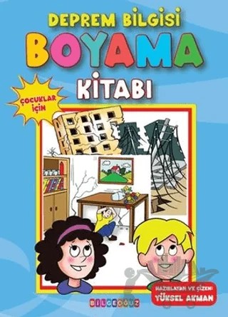 Deprem Bilgisi Boyama Kitabı - Çocuklar İçin – Kolektif – Bilgeoğuz Yayınları kitap kapağı