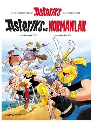 Asteriks 9 - Asteriks ve Normanlar – Fabcaro – Alfa Yayınları kitap kapağı