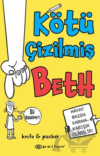 Kötü Çizilmiş Beth – Knife, Packer – Epsilon Yayınevi kitap kapağı