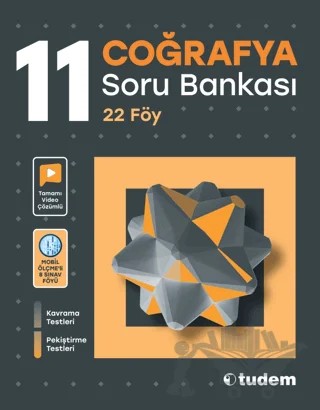 11. Sınıf Coğrafya Soru Bankası – Kolektif – Tudem Yayınları - Bayilik kitap kapağı
