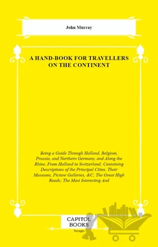 A Hand-Book for Travellers on the Continent – John Murray – Capitol Books kitap kapağı
