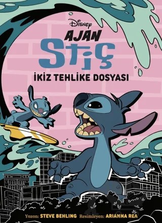 Disney Ajan Stiç - İkiz Tehlike Dosyası – Steve Behling – Beta Kids kitap kapağı