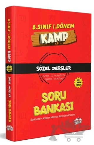 8. Sınıf 1. Dönem Kamp Sözel Soru Bankası – Kolektif – Editör Yayınevi kitap kapağı
