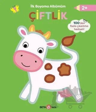 İlk Boyama Albümüm - Çiftlik – Kolektif – Beta Kids kitap kapağı