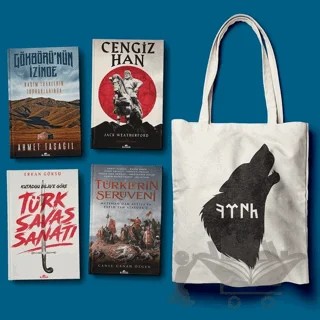 Kadim Türkler Seti 4 Kitap (Bez Çanta Hediyeli) – Ahmet Taşağıl, Erkan Göksü, İlber Ortaylı, Jack Weatherford – Kronik Kitap kitap kapağı