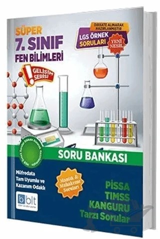 Süper 7. Sınıf Fen Bilimleri Soru Bankası – Kolektif – Bulut Eğitim ve Kültür Yayınları kitap kapağı