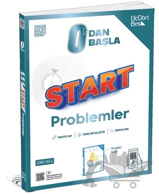 0'dan Başla Start Problemler Soru Bankası – Şenol Hoca – Üç Dört Beş Yayınları kitap kapağı