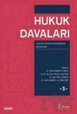 Hukuk Davaları - 3 – Metin İkizler, Bade Güven Kardeş, Samet Can Olgaç, Serhat Yener, Ali Rıza İlgezdi, Hayal Tereci, Emel Badur, Ceren Cansu Koca – Seçkin Yayıncılık kitap kapağı