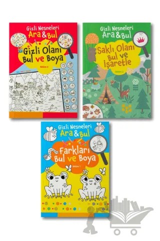Gizli Nesneleri Ara Bul Seti - 3 Kitap – Kolektif – Çocuk Gezegeni kitap kapağı