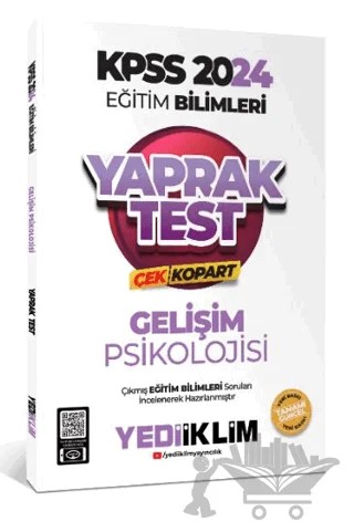 KPSS Eğitim Bilimleri Gelişim Psikolojisi Çek Kopart Yaprak Test – Kolektif – Yediiklim Yayınları kitap kapağı