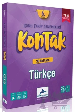 6. Sınıf Kontak Türkçe Konu Takip Denemeleri – Kolektif – Paraf Yayınları kitap kapağı