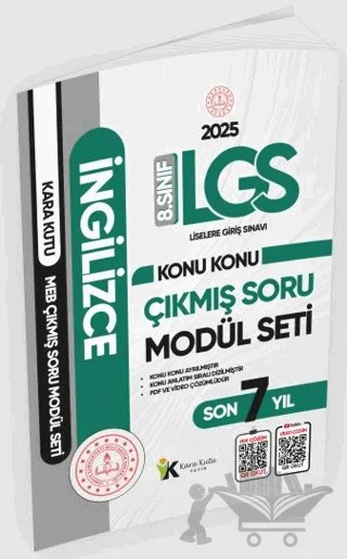 2025 LGS 8. Sınıf İngilizce Konu Konu Son 7 Yıl MEB Çıkmış Soru Modül Seti – Kolektif – Karakutu Yayın kitap kapağı
