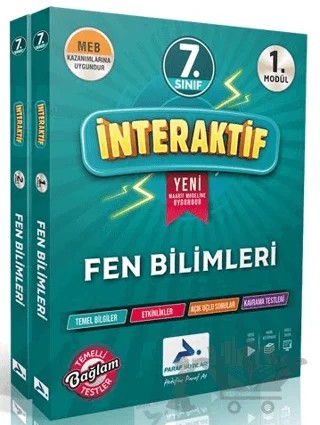7. Sınıf İnteraktif Fen Bilimleri Etkinlikli Çalışma Kitabı – Kolektif – Paraf Yayınları kitap kapağı