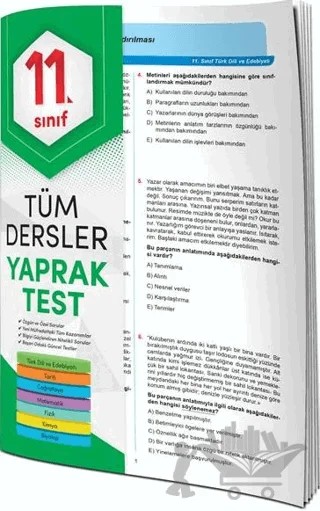11. Sınıf Tüm Dersler Yaprak Test – Kolektif – 4 Element Yayınları kitap kapağı