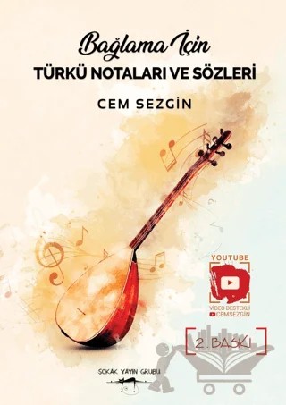 Bağlama İçin Türkü Notaları ve Sözleri – Cem Sezgin – Sokak Kitapları Yayınları kitap kapağı