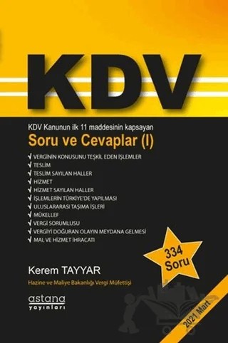 KDV Soru ve Cevaplar (1) – Kerem Tayyar – Astana Yayınları kitap kapağı