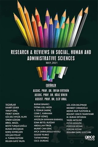 Research Reviews in Social, Human and Administrative Sciences, May – Elif Ural, İrfan Ertekin, Oğuz Diker – Gece Kitaplığı kitap kapağı