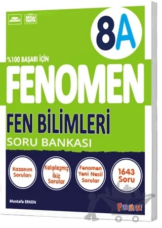 Fenomen 8 Fen Bilimleri A Soru Bankası – Kolektif – Fenomen Yayınları kitap kapağı