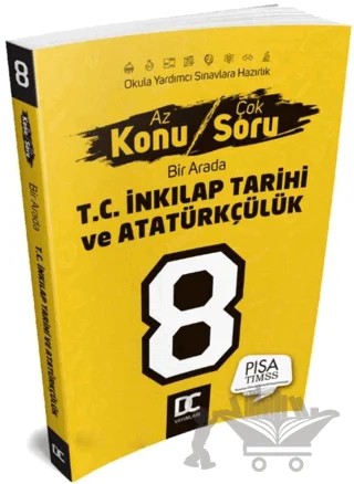 8. Sınıf Az Konu Çok Soru Bir Arada T.C İnkılap Tarihi ve Atatürkçülük Soru Bankası – Kolektif – ​Doğru Cevap Yayınları kitap kapağı