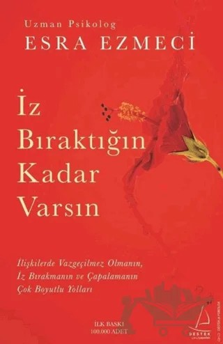 İz Bıraktığın Kadar Varsın – Esra Ezmeci – Destek Yayınları kitap kapağı