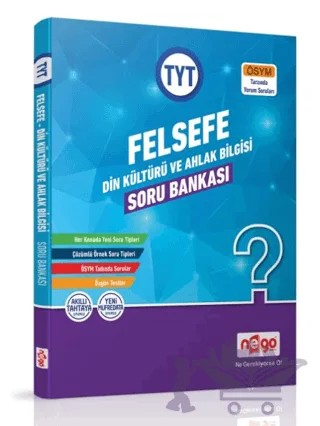 TYT Felsefe Din Kültürü ve Ahlak Bilgisi Soru Bankası – Kolektif – Nego Yayınları kitap kapağı
