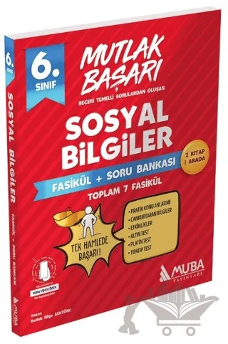 6. Sınıf Sosyal Bilgiler Fasikül + Soru Bankası – Kutluk Bilge Şentürk – Muba Yayınları kitap kapağı