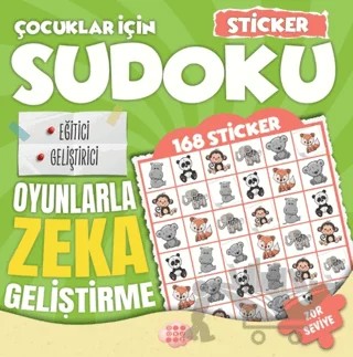 Çocuklar için Sudoku - Sticker Hediyeli Zor Seviye 2 – Kolektif – Dokuz Çocuk kitap kapağı