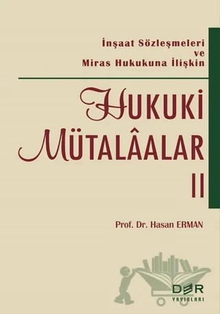 Hukuki Mütalaalar 2 – Hasan Erman – Der Yayınları kitap kapağı