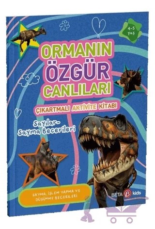 Ormanın Özgür Canlıları - Çıkartmalı Aktivite Kitabı – Buket Kurt – Beta Kids kitap kapağı