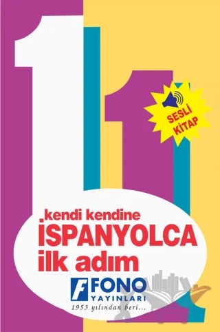 İspanyolca İlk Adım – Kübra Sağlam – Fono Yayınları kitap kapağı
