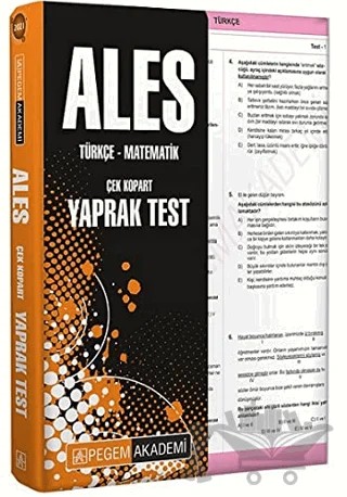2021 ALES Çek Kopart Yaprak Test – Kolektif – Pegem Akademi Yayıncılık kitap kapağı
