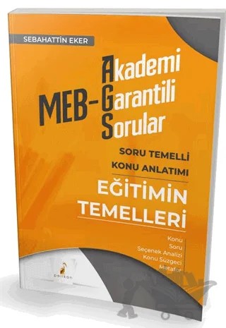 MEB - AGS Eğitimin Temelleri Soru Temelli Konu Anlatımı – Sebahattin Eker – Pelikan Tıp Teknik Yayıncılık kitap kapağı