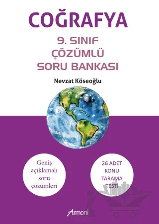 Coğrafya 9. Sınıf Çözümlü Soru Bankası – Nevzat Köseoğlu – Armoni Yayıncılık kitap kapağı