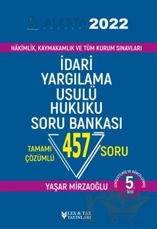 Alesta Dari Yargılama Usul Hukuku Soru Bankası – Yaşar Mirzaoğlu – Lex-Tax Yayınları kitap kapağı