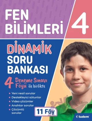 4. Sınıf Fen Bilimleri Dinamik Soru Bankası – Kolektif – Tudem Yayınları - Bayilik kitap kapağı