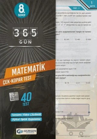 8.Sınıf 365 Gün Matematik 40 Yaprak Test – Kolektif – Gezegen Yayıncılık kitap kapağı
