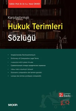 Hukuk Terimleri Sözlüğü – Yener Ünver – Seçkin Yayıncılık kitap kapağı