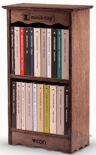 Minikitap Kütüphanesi - 2 – Charles Dickens, Charlotte Bronte, Emily Bronte, Gabriel Garcia Marquez, George Orwell, Halide Edib Adıvar, Jack London, Jane Austen, Jose Mauro de Vasconcelos, Mihail Afanasyeviç Bulgakov, Mihail Afansyeviç Bulgakov, Nikos Kazancakis, Paulo Coelho, Stefan Zweıg, Victor Hugo – Can Yayınları kitap kapağı